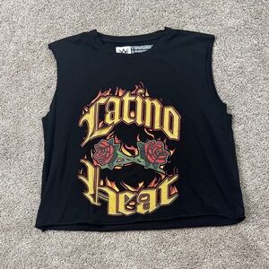 WWE Latino Heat Black Muscle Tee
